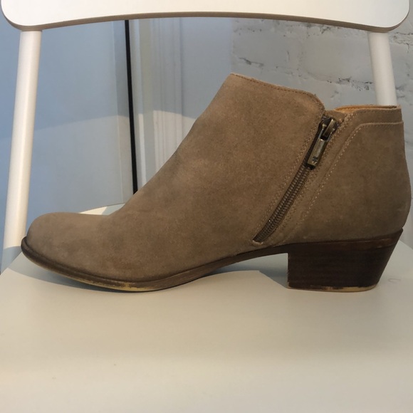 Lucky Brand Ferolia Beige Suede Booties Size 10/European 42 - Picture 8 of 13
